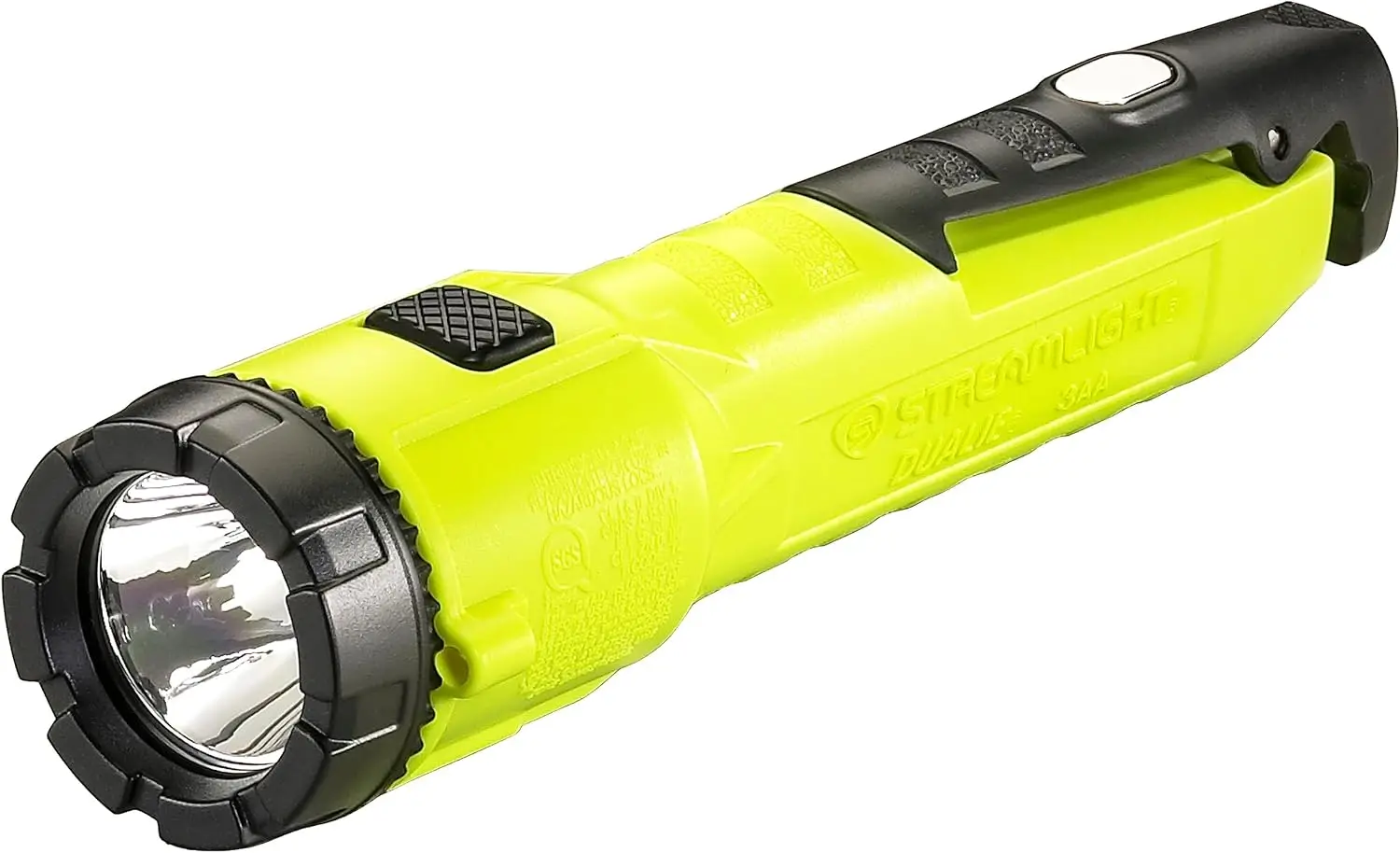 

Dualie 3AA 245-Lumen Magnetic Intrinsically Safe Flashlight, Spot/Flood, Yellow