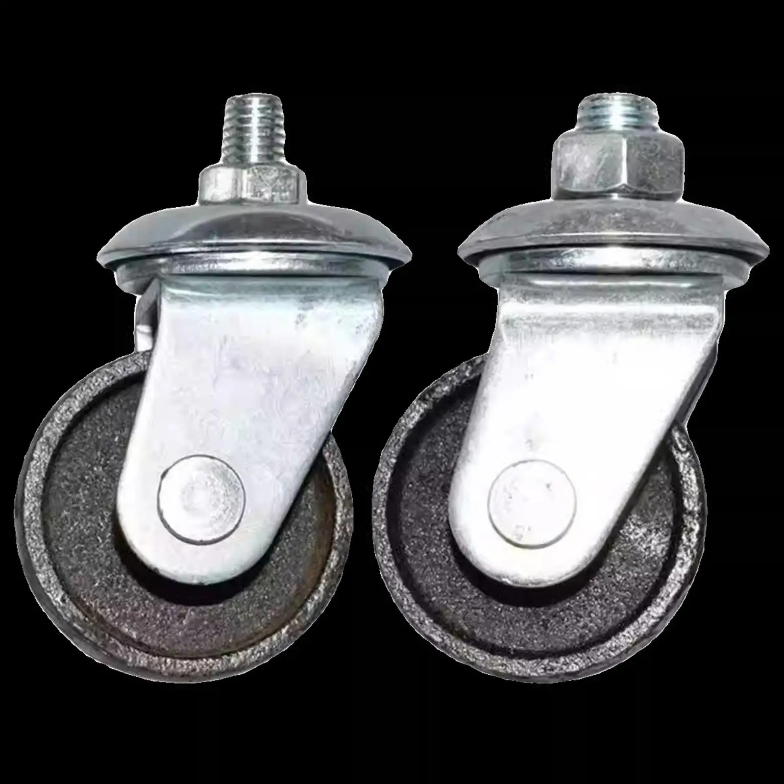 Floor Jack Caster Wheel Replacement Durable Metal Accessory for Horizontal Hydraulic Jack Mobility