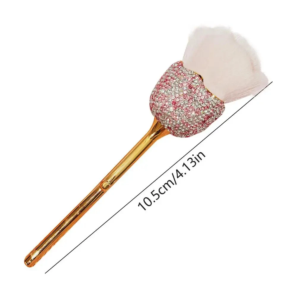 Face Makeup Brush Rhinestone Face Contour Brush Flower Design Soft Fiber Bristles Face Contour Cosmetic Brushes For Women