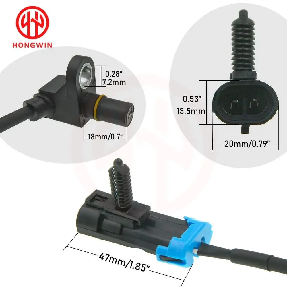 Front Left/Right ABS Wheel Speed Sensor OEM 15233108/15037208 For GM Chevrolet Silverado TahoeGMC Sierra Yukon Cadillac Escalade