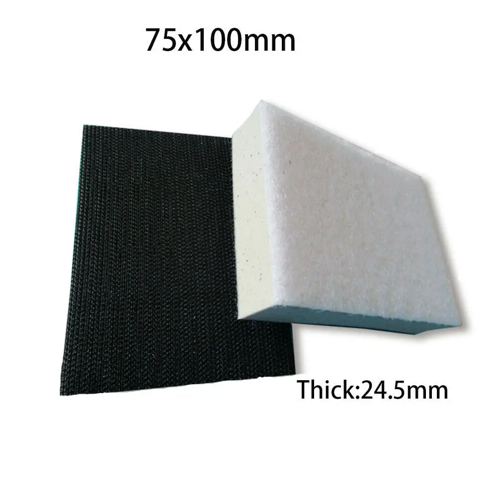 75X100มม.เปียกและแห้งฟองน้ำอินเทอร์เฟซ Pad Hook Loop 24มม.Abrasives สำหรับแผ่นขัดรองพื้นแผ่นขัดและขัด