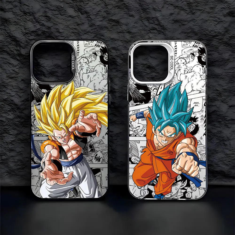 Anime Son Gokus Phone Case For Dragons Balls iPhone 16 15 14 13 12 11 Pro Max X XR XSMAX 8 7 Plus Candy Shockproof Back Cover