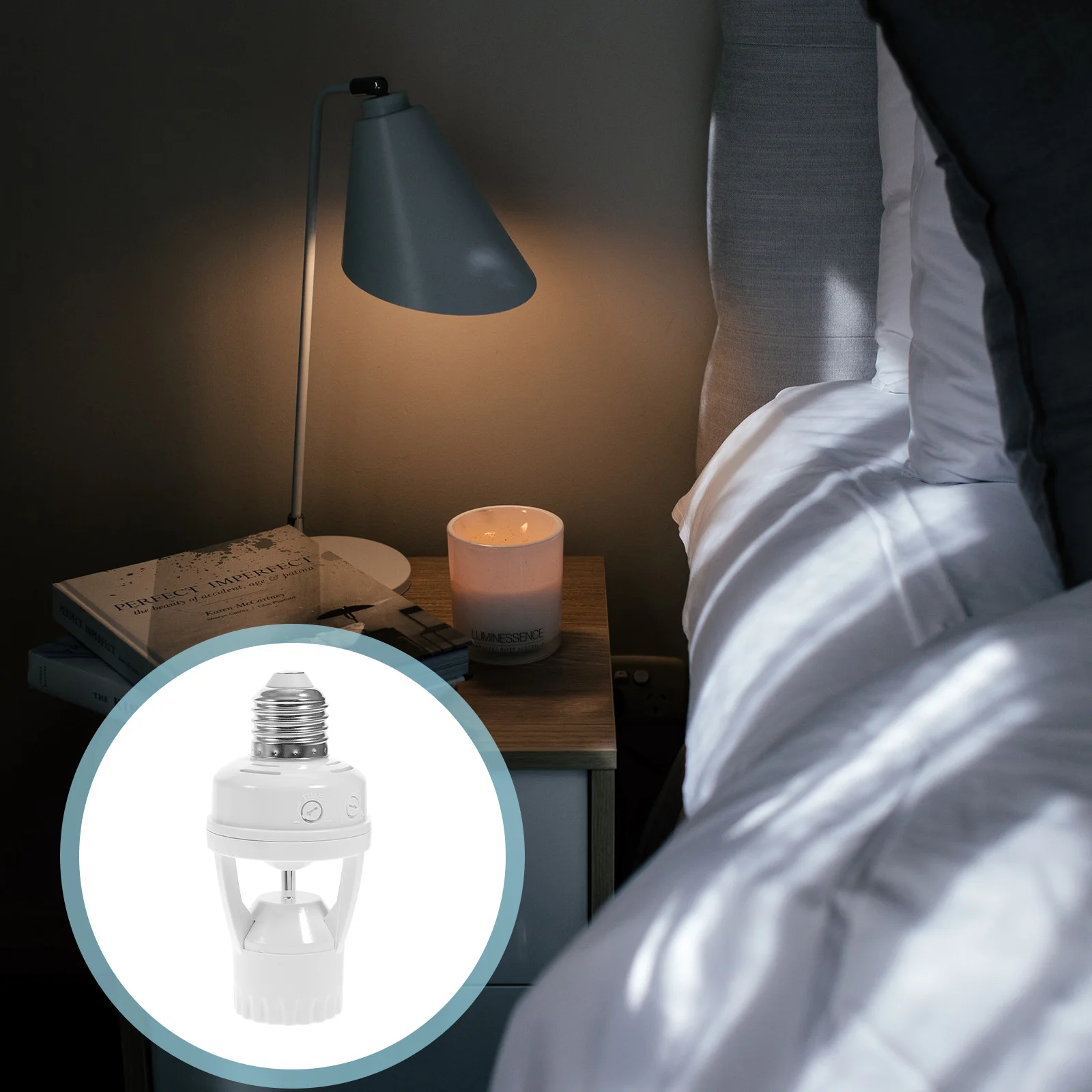 

E27 сенсорная розетка, регулируемый держатель для инфракрасной лампы Pir, обнаружение на 360 градусов для ванной комнаты, коридора, лестницы, склада