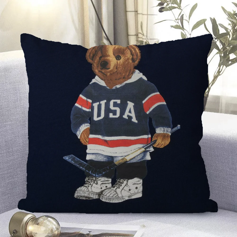 Fashion Bear Home Decor Cushion Cover 50x50 Decorative Pillowcases Pillow Cases 45x45 Cushions Covers Covers for Bed Pillows