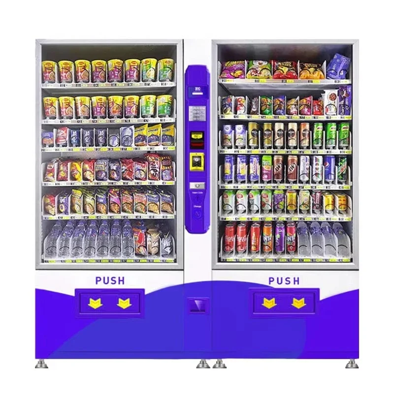 FOODLINE Compact Snack Beverage Combo Vending Machine Small Floor Space Movable Casters Office Startup Retail Gear