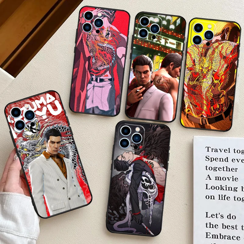 Yakuza 0 Game Case For iPhone 15 16 13 11 12 14 Pro Max Mini 7 8 14 15 16 Plus XR XS Max X Back Cover