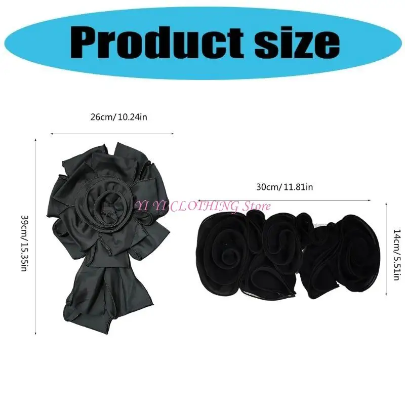 N5KF Fashionable Flower Embellishment Women's Dresses Patches Wedding Applique