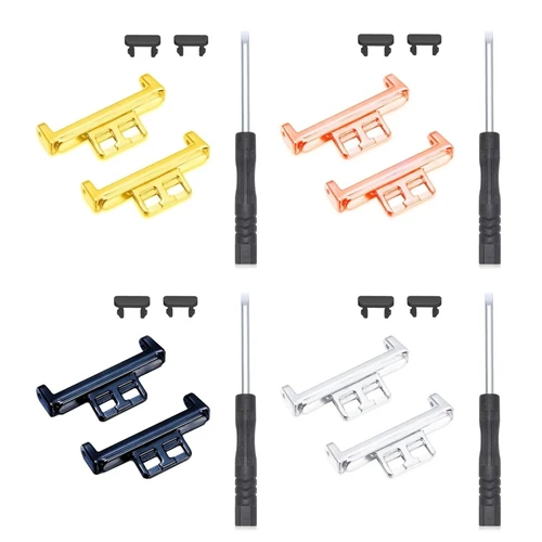 2 adaptadores de conector de correa de reloj, accesorio de enlace de conector de Metal de repuesto para Huawei Watch Fit, accesorio de pulsera