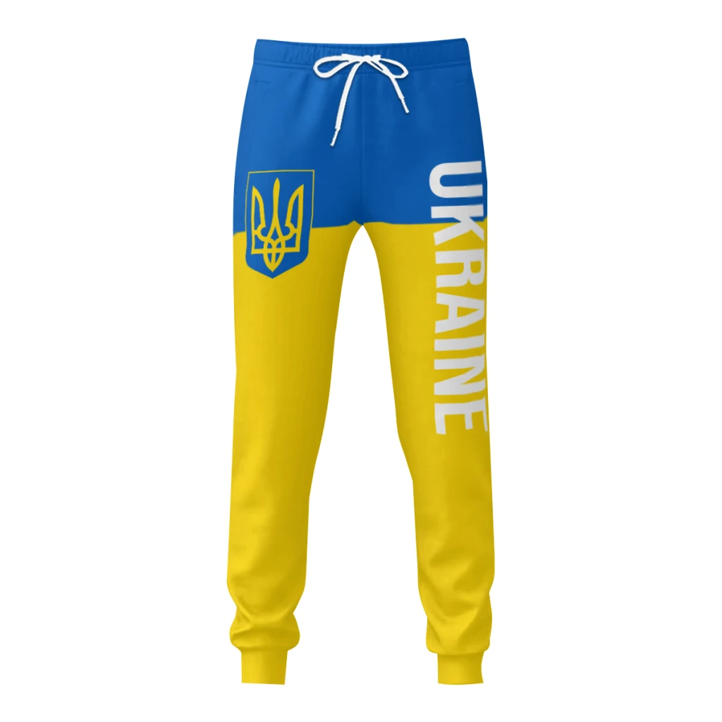 Ukraine Flag Mens Sweatpants with Pockets Joggers for Men Sports Casual Sweat Pants With Drawstring