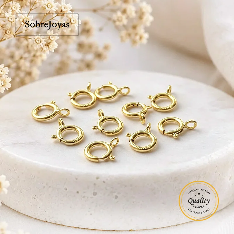 14k-ゴールドフィルド-スプリング-リング-クラスプ-オープン-リング付き-ネックレス作成用-立ち直りにくいジュエリー所見-1-20-14kt-gf