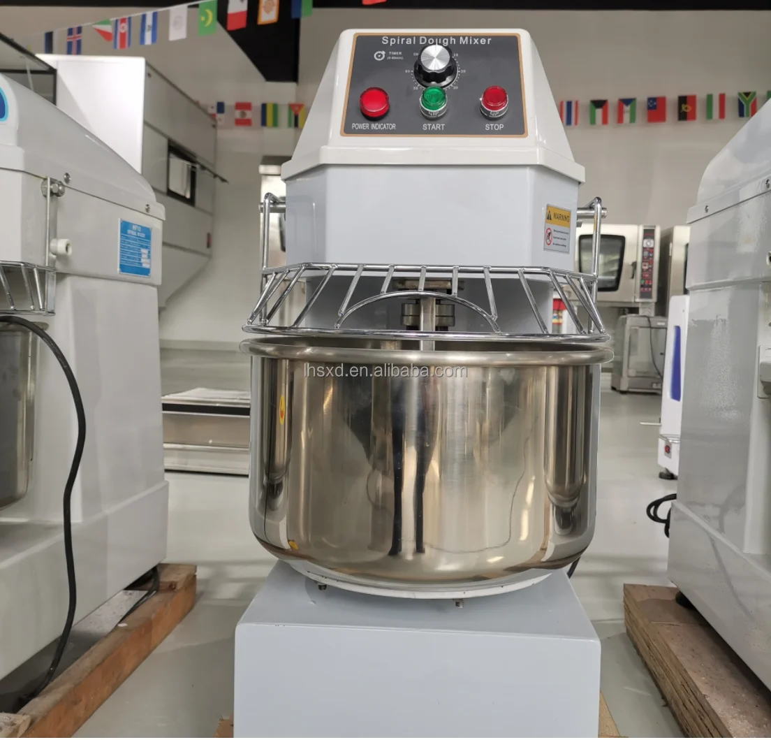 Dual-action Dual-speed Dough Mixer/Intelligent Timing Commercial  Kneader/Stainless Steel Automatic  Mixer