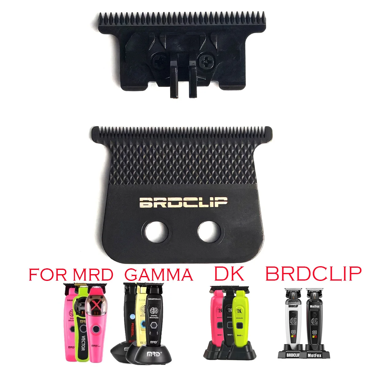 BRDCLIP Original Blade Professional Hair Trimmer Machine Accessories DLC Coating Replacement Zero Gapped Scalelike Blade