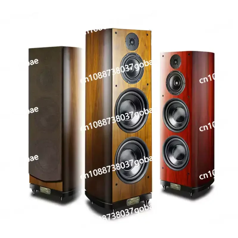 High-Fidelity JD-101 Passive Floor Speaker Tower with Wooden Enclosure, No Battery No Signal Loss, Left/Right Channel Pair