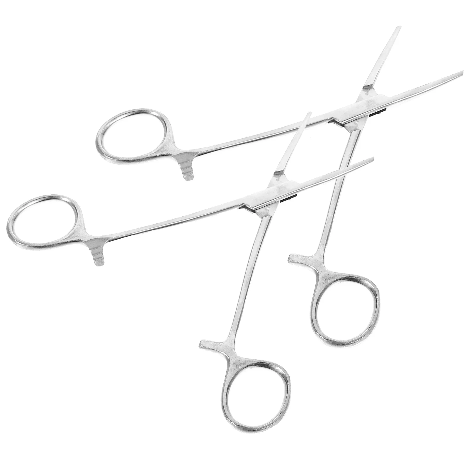

2 Pcs Pet Hair Pliers Home Wound Cleaning Tweezers Forceps Hemostatic Stainless Steel Cupping Autoclave Resistant