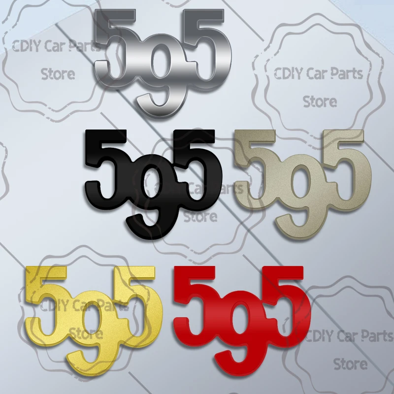 Car Sticker Metal Badge 595 Competizione Turismo Emblem Body Trunk Decals For Fiat 500 500X Abarth Panda Stilo Punto Bravo 695