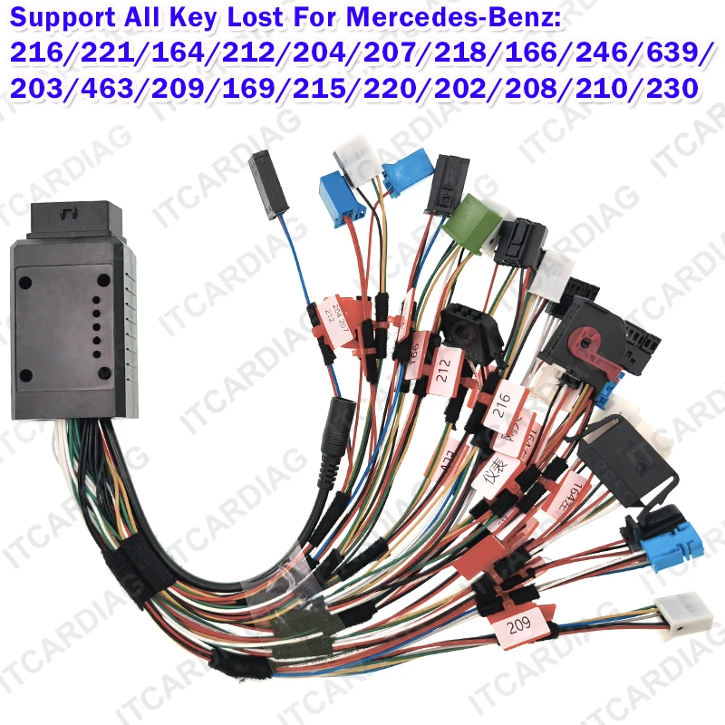 Full Function ELV Lock Test Platform Cable For Mercedes-Benz All Key Lost Support VVDI Large Panel Multifunction Wiring Harness