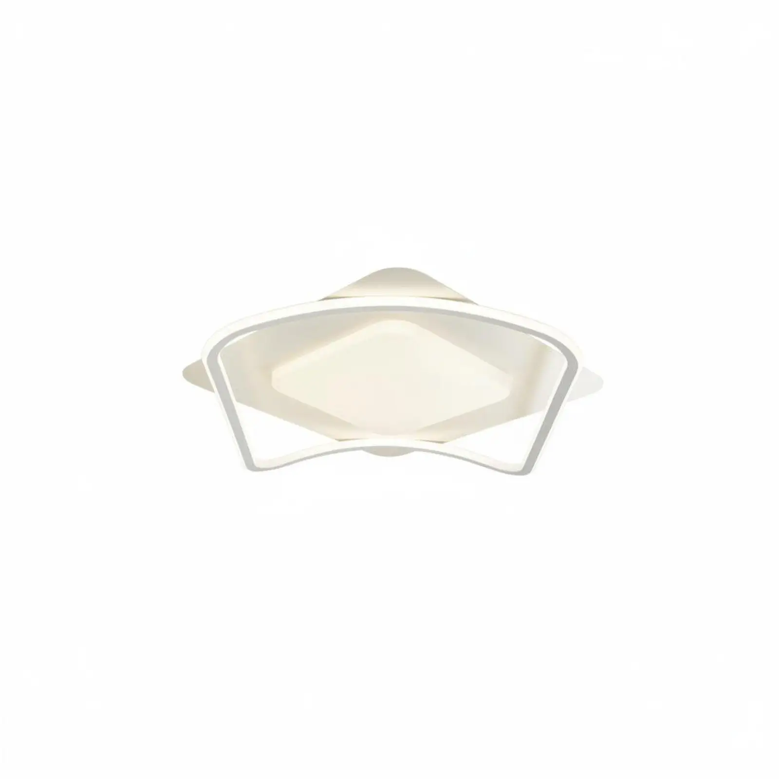 Modern Ceiling Lamp Fixture LED Overhead Light for Living Room Bedroom Indoor Iron Acrylic Soft Glare Reduced Design