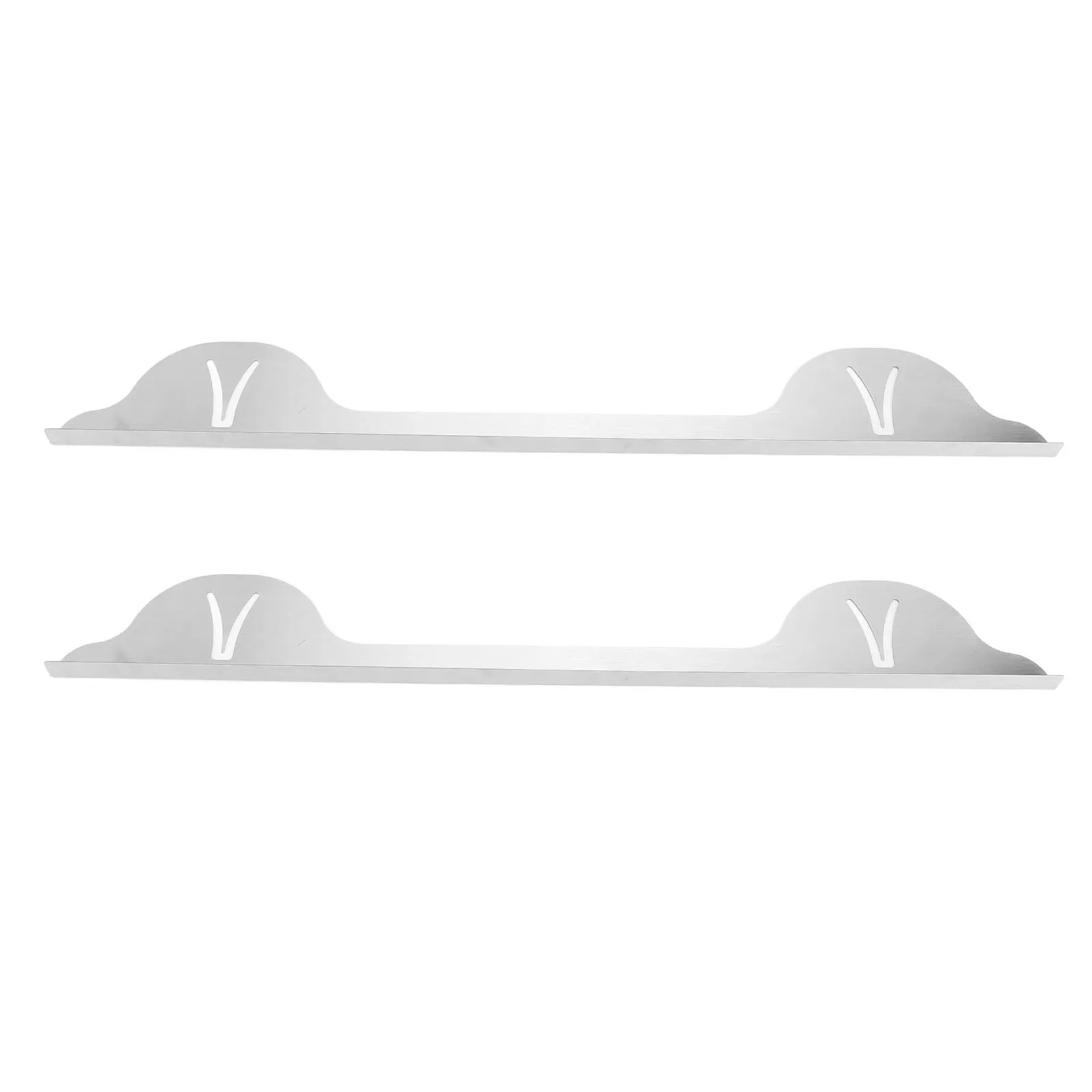 2Pcs Stainless Steel Stove Counter Gaps Cover Heat Resistant Stove Gaps Guards Range Trim Kit For Modern Kitchen