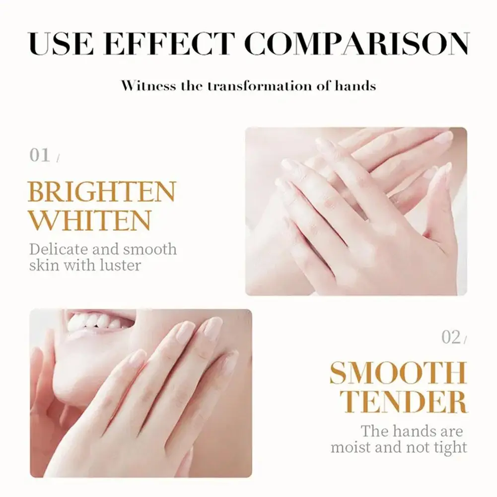 1/2 Pcs Collagen Anti-wrinkle Removal Hand Cream Moisturizing Nourish Whitening Exfoliating Calluses Gel Anti-Aging Crack Repair