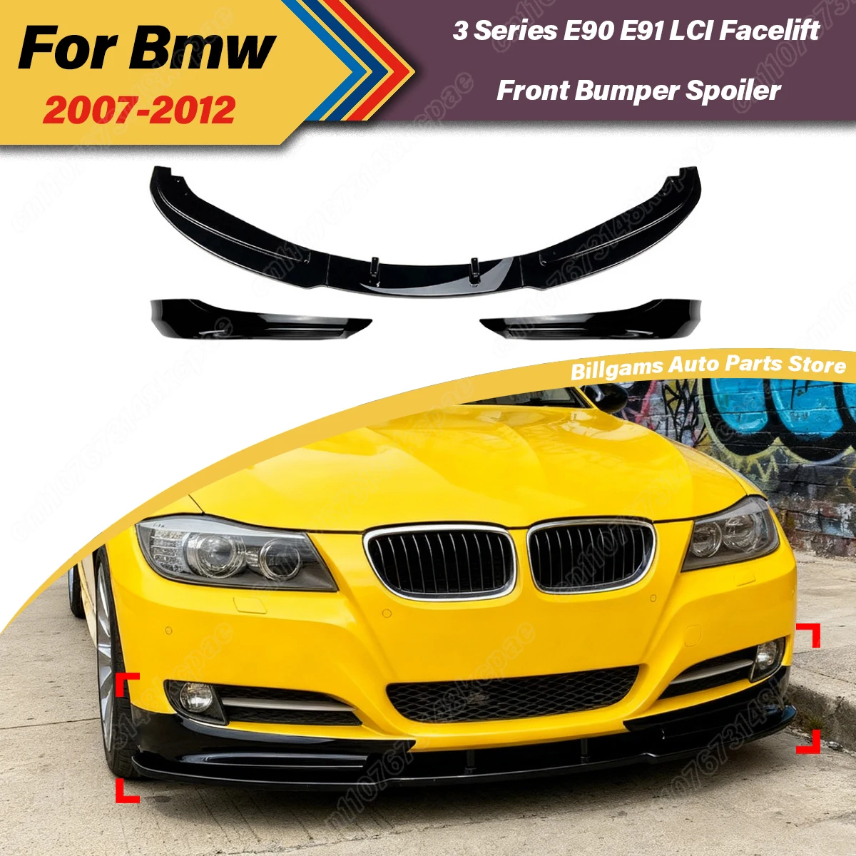 

For BMW 3 Series E90 E91 LCI Facelift 2007 2008 2009 2010 2011 2012 Automobile Front Bumper Spoiler Lip Splitter Decoration Kit