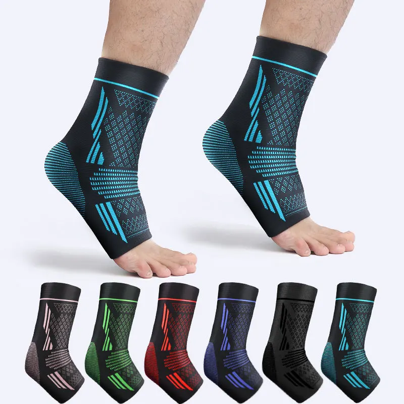 1 Pair Ankle Compression Sleeves Sports Ankle Support Brace Ankle Protector Elastic Fitness Gym Stabilize Ligaments Foot Socks