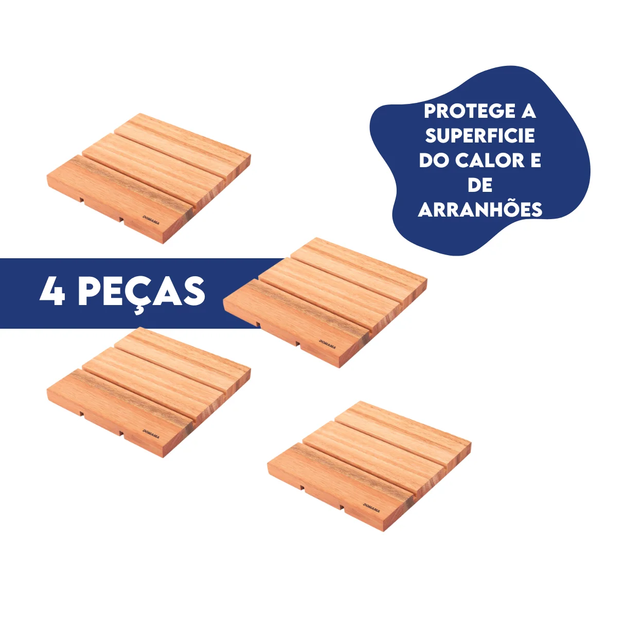 Kit with 4 Essence Wood Pot Louns