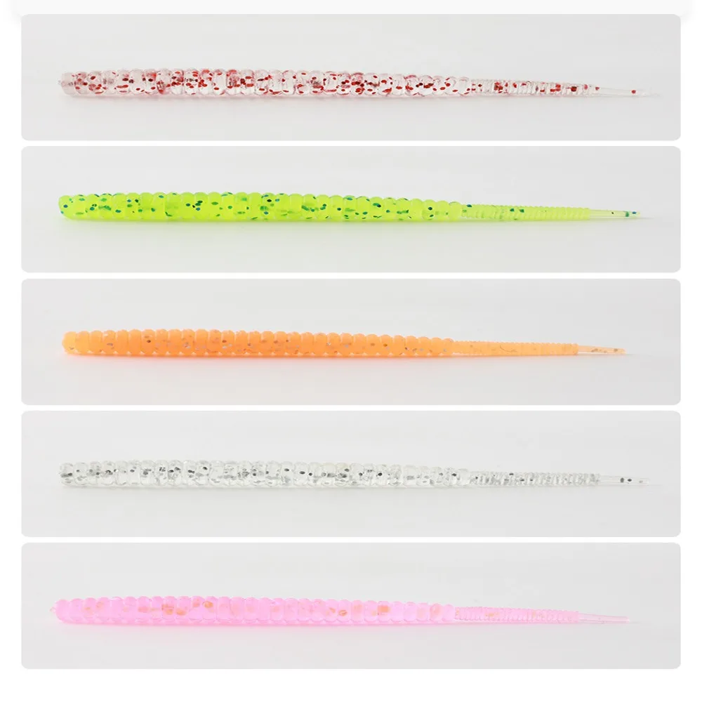 Tail Artificial Thread Bass Wobbler Slow Sinking Shearable Fishing Soft Bait Silicone Baits Small Soft Bait Worm Soft Lures