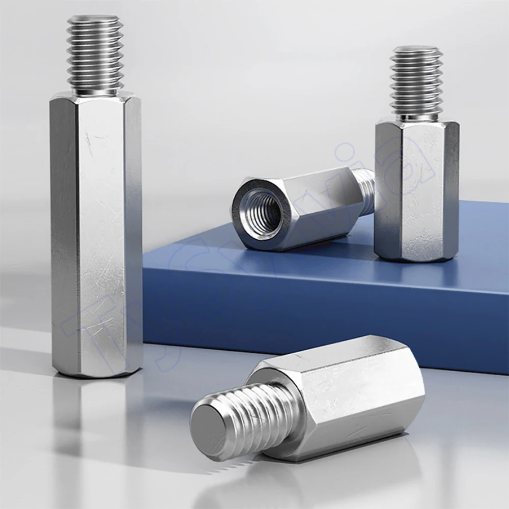 304 Stainless Steel M2/M2.5/M3 Hex Standoff Male to Female Thread PCB Spacer Single Head Pillar Column