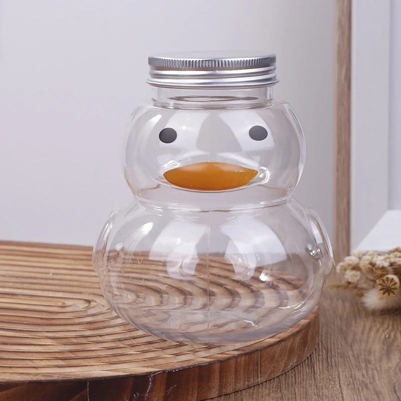 Botellas de agua PET de 500ml para té de la leche, café, jugo, taza portátil para beber, botella de bebida transparente para jugo sin BPA