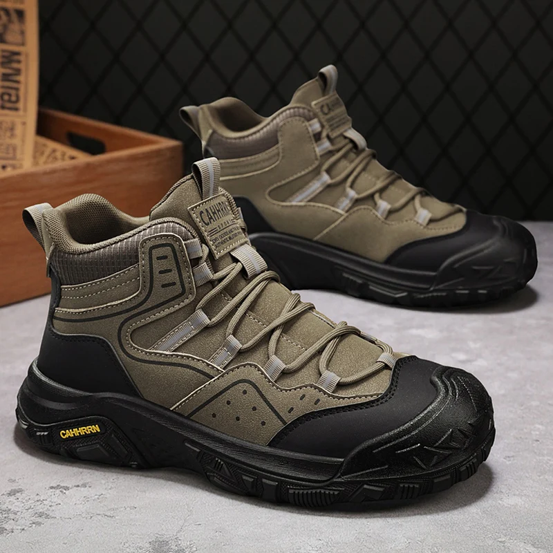 أحذية المشي لمسافات طويلة في الهواء الطلق الرجال الأحذية التكتيكية مع الأشرطة للتدريب القتالية الأشرطة للماء تنفس دراجة نارية متعددة الوظائف #6