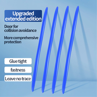 2/4Pcs 40cm Car Bumper Door Edge Wheel Eyebrow Rearview Mirror Protection Rubber Auto Protector Guard Scratch Sticker Trim Strip