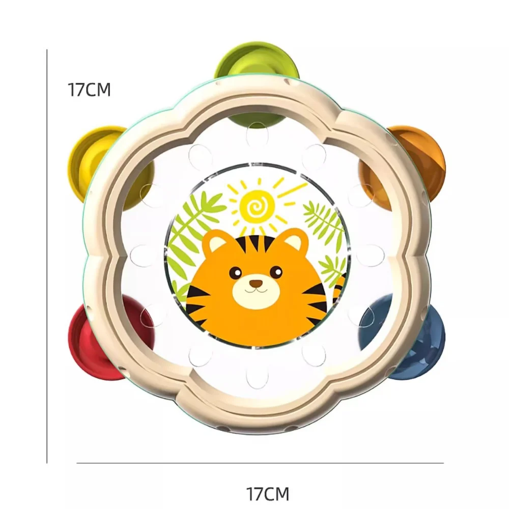 เครื่องดนตรีเด็ก ABS คุณภาพสูง ของเล่นเสริมพัฒนาการแบบพกพา มอนเตสซอรี่ ของเล่นกลองเด็ก ทนทาน