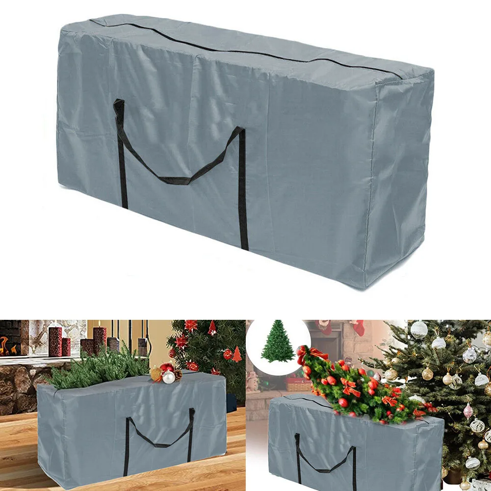 

Cushions Storage Bag Large Capacity Furniture Protective Cover Outdoor Garden Waterproof Dustproof Christmas Tree Organizer