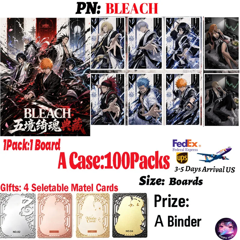 Bleach A6 Board Japanese Anime Rukia Character PGu Culture Collection ACG Anime Board Games Wholesale Toys Birthday Gifts