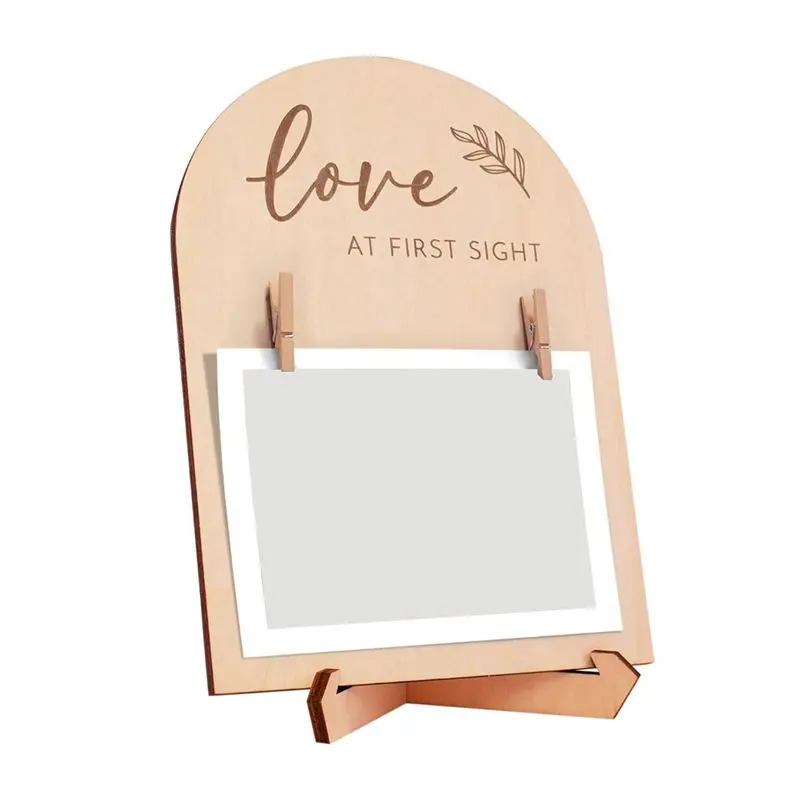 

WOTT-Baby Scanning Photo Frame Pregnancy Gift, Baby's First Birth Sign Board, Baby Bath Photo Props With Footprint Pen Set.