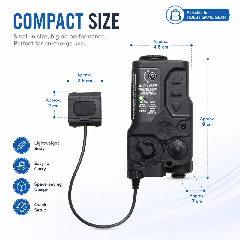 RAID-X Black Housing Alignment Unit Adjustable Zeroing Design Outdoor Hobby Game Remote Control Accessory