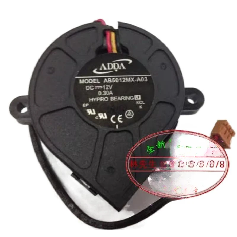 New Original AB5012DX-A03 AB5012MX-A03 12V 0.3A Projector Fan Turbo Blower Server Fan