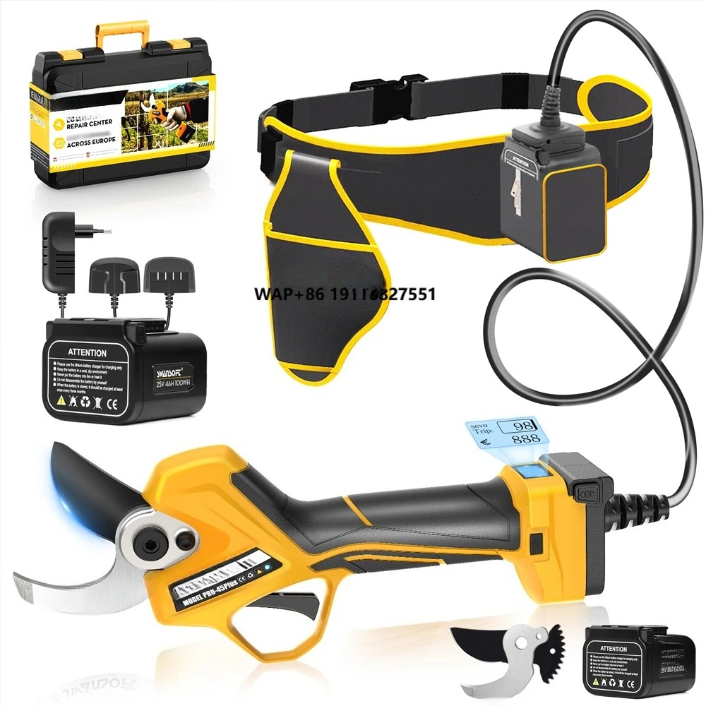 

PRU45 PLUS Electric Pruning Shears25.2V Lithium Branches Scissors 45mmHigh Branch Hedge Trimmer Fruittree Electric Pruning Shear