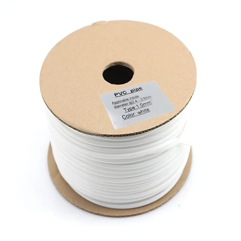 White PVC Tube PVC Sleeve PVC Pipe 0.5-10.0 mm² Square For Wire Marking Electronic Lettering Machine Cable ID Printer