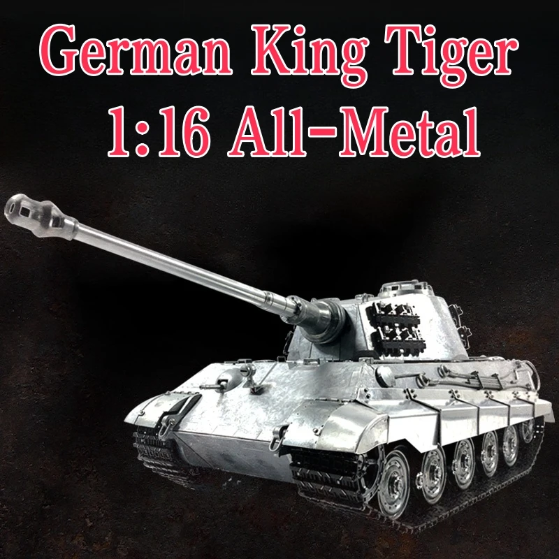 

1/16 MATO All-Metal German King Tiger 2.4G Remote Control Tank BB Shooting Infrared Combat Simulation Electric Military Toys