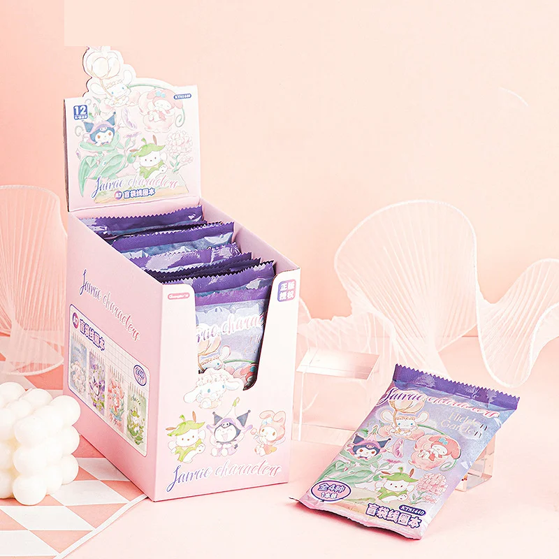 12 pcs/lot Sanrio Kuromi Melody Cinnamoroll Coil Notebook Cute Portable Note Book Diary Planner Stationery Gift School Supplies