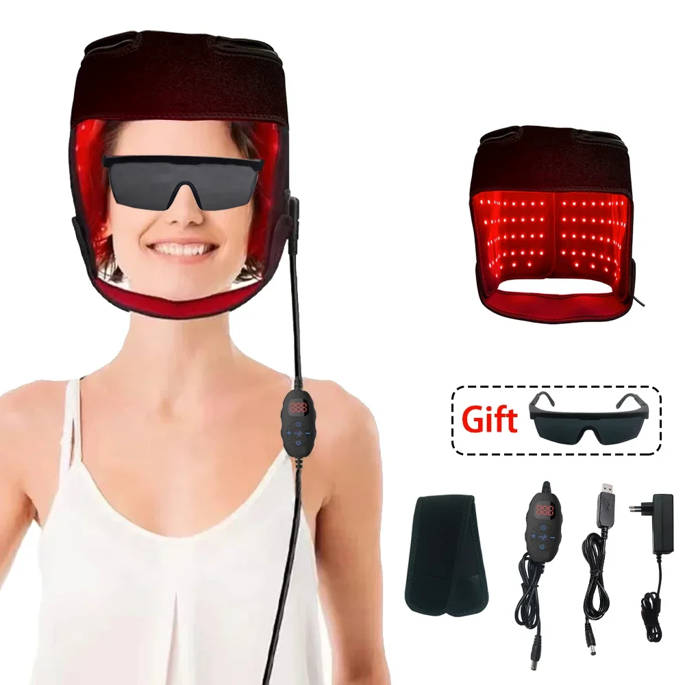 180 Led 660nm 850nm Red Light Infrared Therapy Hair Growth Cap for Hair Regrowth Anti Hair Loss Hat Relax Scalp Care Hat