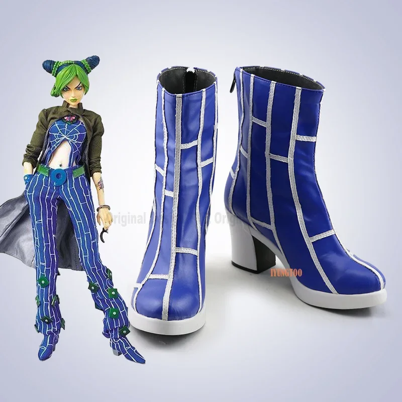 JJoJo's BBizarree Adventure 6 Stone Ocean Jolyne Cujoh Kujo Jolin Characters Anime Costume Prop Cosplay Shoes Boots