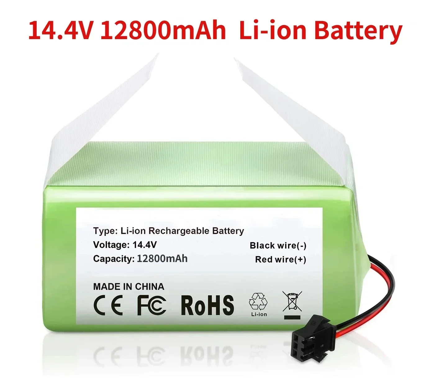 Bateria de íon-lítio 14.4v 6800mah para conga 990 1090 tesvor x500 ecovacs deebot n79 n79s dn622 eufy robovac 11 11s robovac 30