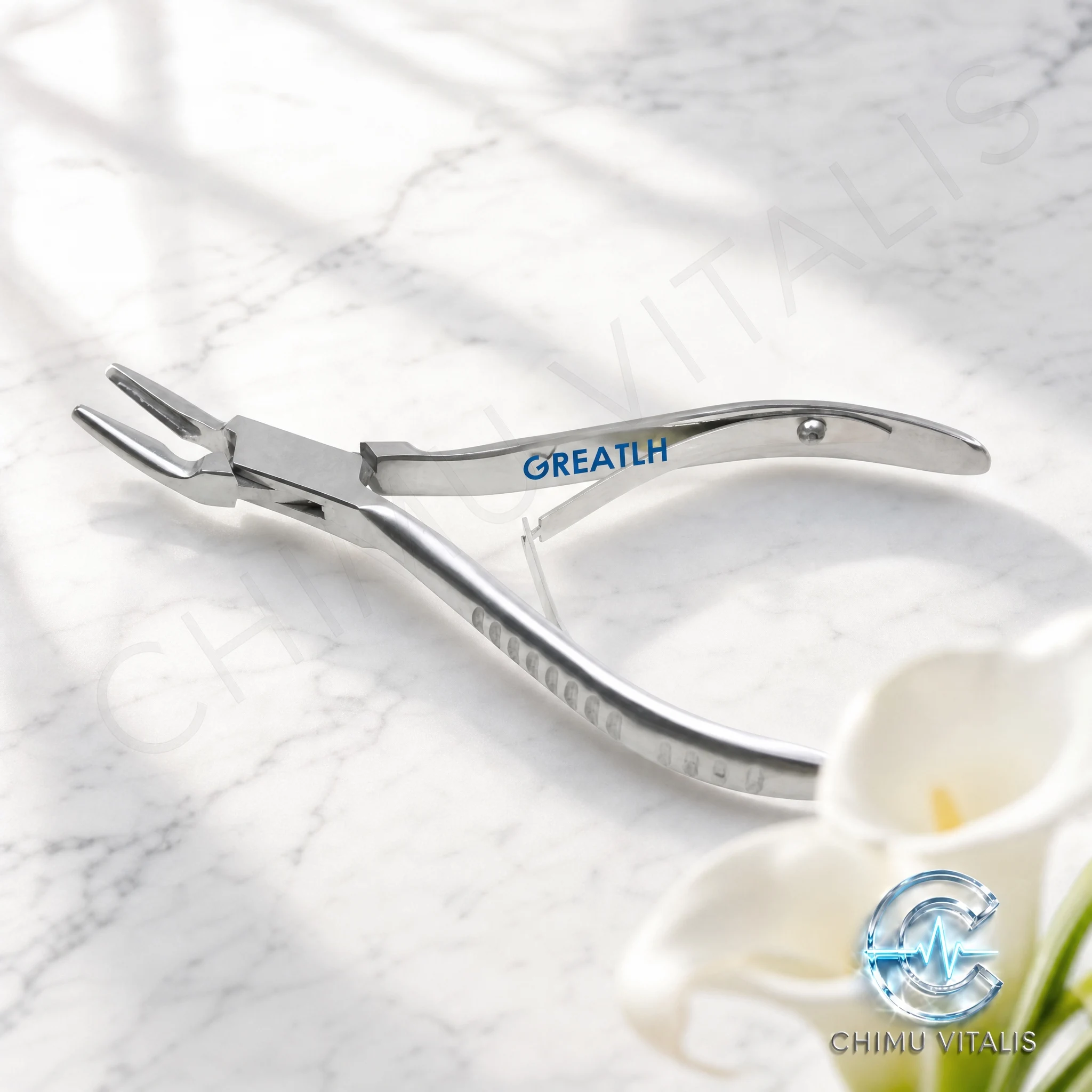 【CHIMU VITALIS 】Stainless Steel Curved Rongeur Instrument