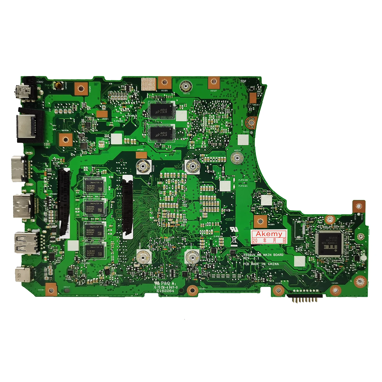 Mainboard For ASUS X556UV A556U X556UQ X556URK X556UJ X556UQK X556UF X556UR Laptop Motherboard  I5 I7 CPU DDR4 V2G 930MX 940MX