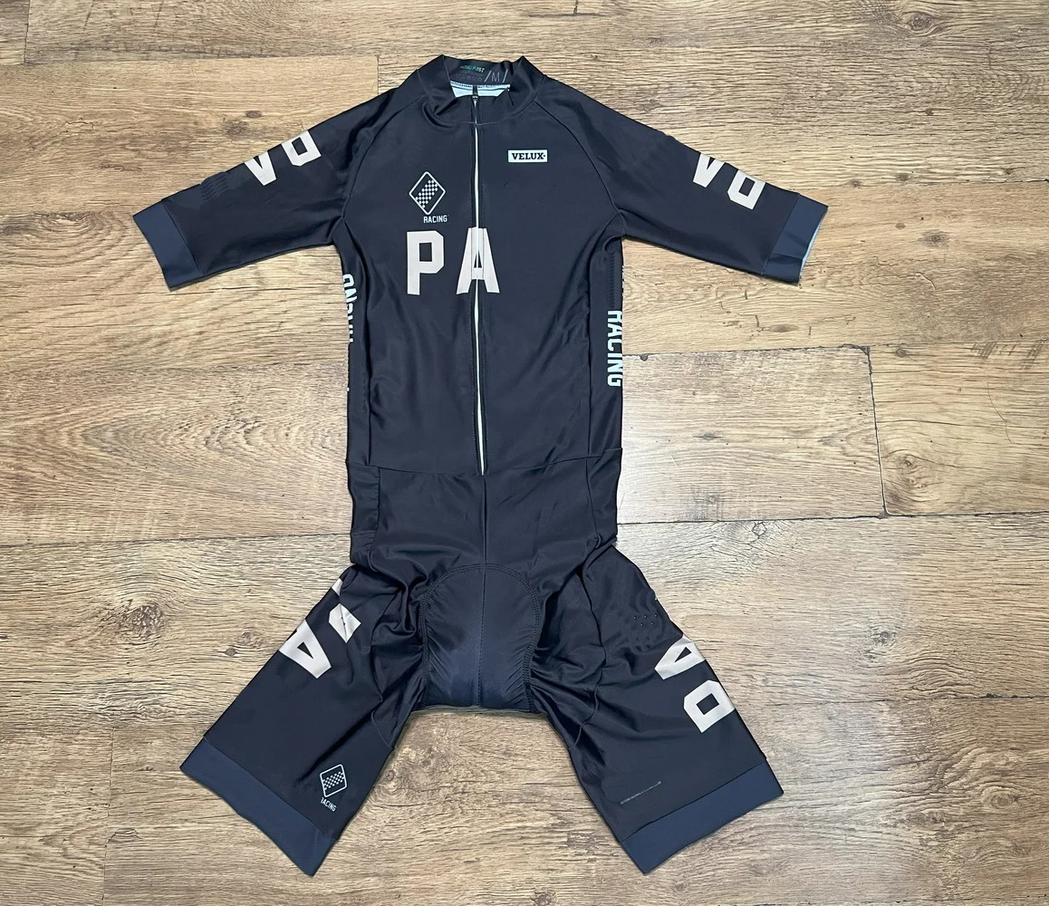 

LASER CUT Skinsuit 2025 PNS RACING TEAM BLACK Bodysuit SHORT Cycling Jersey Bike Clothing Maillot Ropa Ciclismo