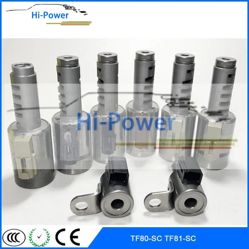 

8 PCS TF80-SC TF80SC TF81-SC TF81SC AF21 AF40-6 Auto Transmission Valve Solenoids For CITROEN Volvo PEUGEOT RENAULT FIAT SAAB