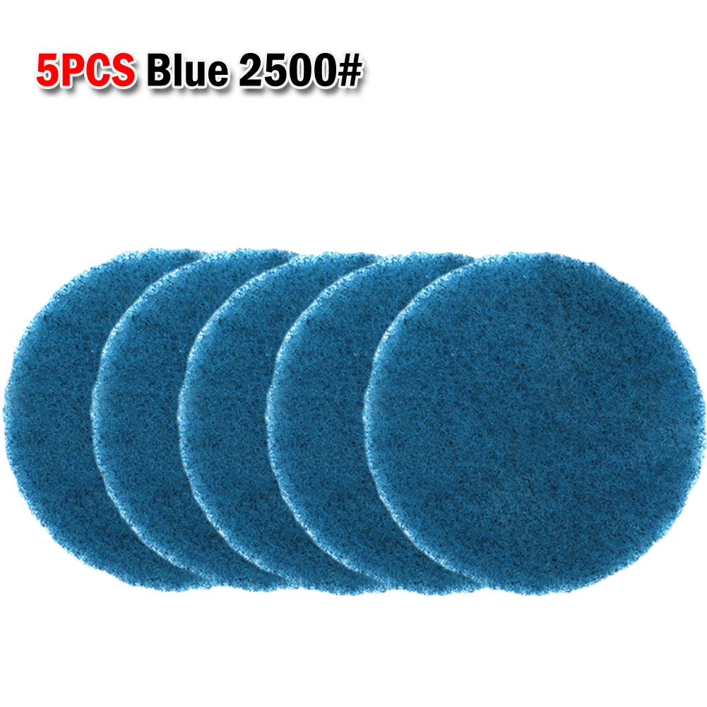 5pcs Cleaning Cloth Scrub Pad Industrial Scouring Pads Nylon Polishing Pad 4Inch Auto Car Buffing Pad Set Sponge Shower Bathtubs