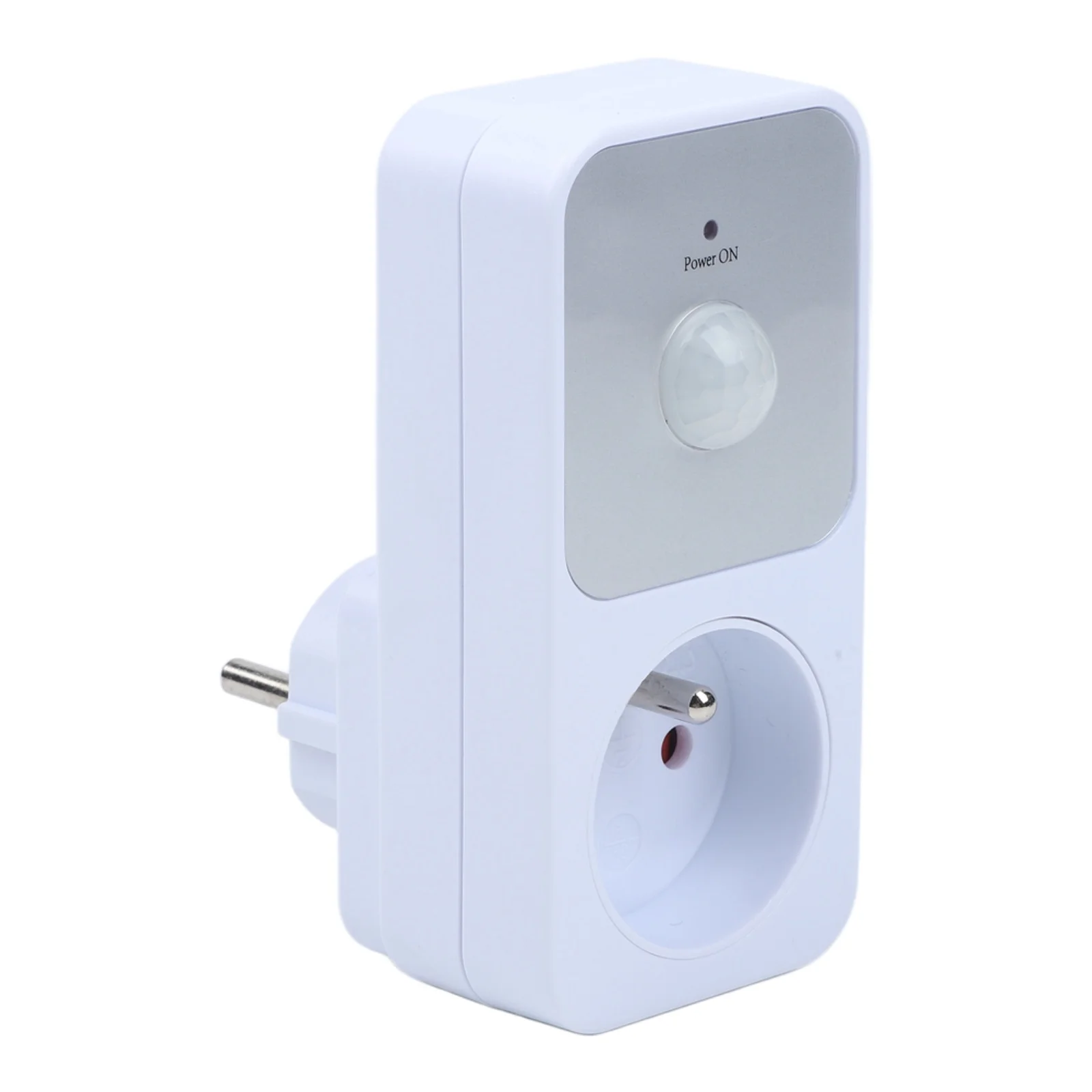 White PIR Motion Sensor Socket 300W Inductive 1200W Ohmic For Smart Outlet For Indoor For Lighting Energy Saving Home Automation